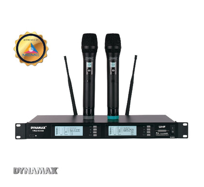 DYNAMAX RC-U8060 Professional PLL Dual-Channel UHF Wireless Microphone (MCMC Approval)