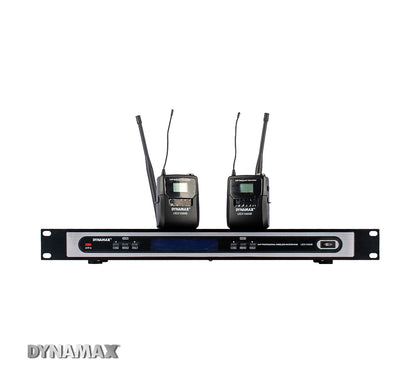 DYNAMAX UEX1000B Dual UHF Wireless Bodypack Transmitter