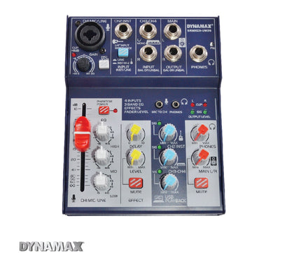 DYNAMAX UM36 4 Channel USB Interface Mixer